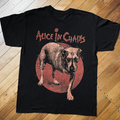 95 Alice In Chains Three Legged Dog Black T-Shirt
