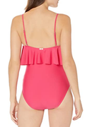 Tommy Hilfiger Magenta Flutter One Piece Swimsuit, Us 16