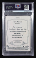 Kris Bryant 2024 Topps Allen and Ginter Game Used Memorabilia Auto PSA Authentic