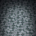 Cobblestone Flooring (Plant Overgrowth) - Custom Printed 2x2 Tile made using LEGO part