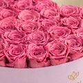 Heart Light Pink Suede Box | Orchid Roses