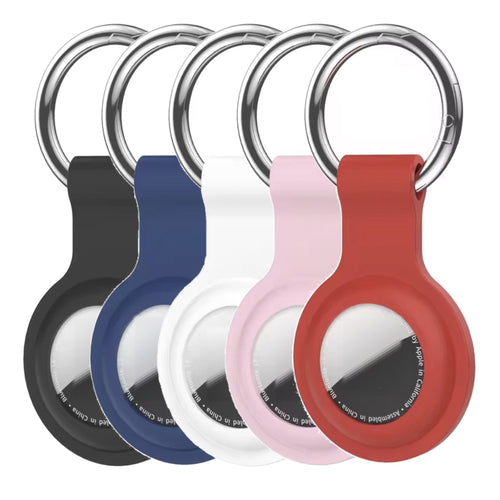 Merchsection Silicone AirTag Holder with Carabiner Keychain
