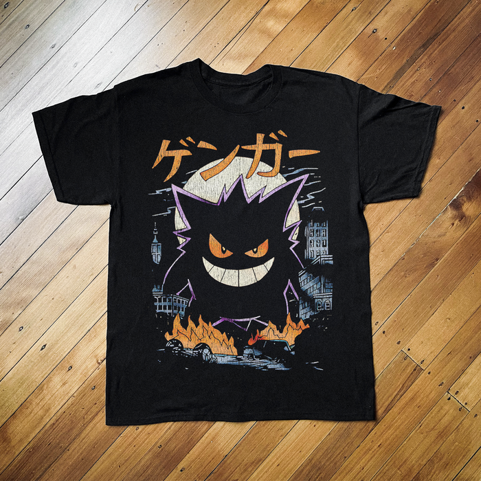 90'S Gengar Black T-Shirt