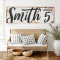 Personalized Party of Family Sign II