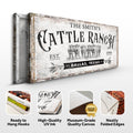 Branded Cattle Ranch Sign VI
