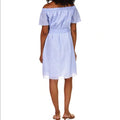 Michael Michael Kors Cotton Spring Bud Off-the-Shoulder Dress, Size Medium