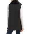 MARTHA STEWART Faux Fur Fleece Vest, Size Medium