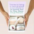 Maid of Honor Double Circle Necklace Spa Gift Box