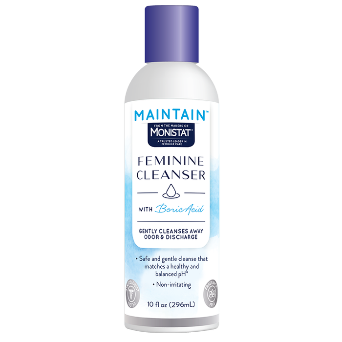 Monistat Boric Acid Intimate Skin Cleanser Wash, 10 Oz Bottle