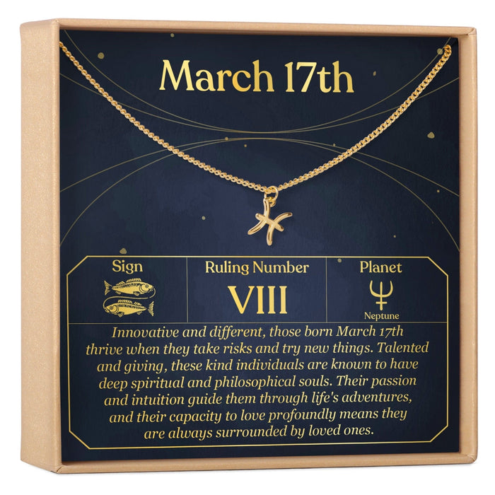 March 17th Pisces Necklace