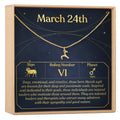 March 24th Aries Necklace