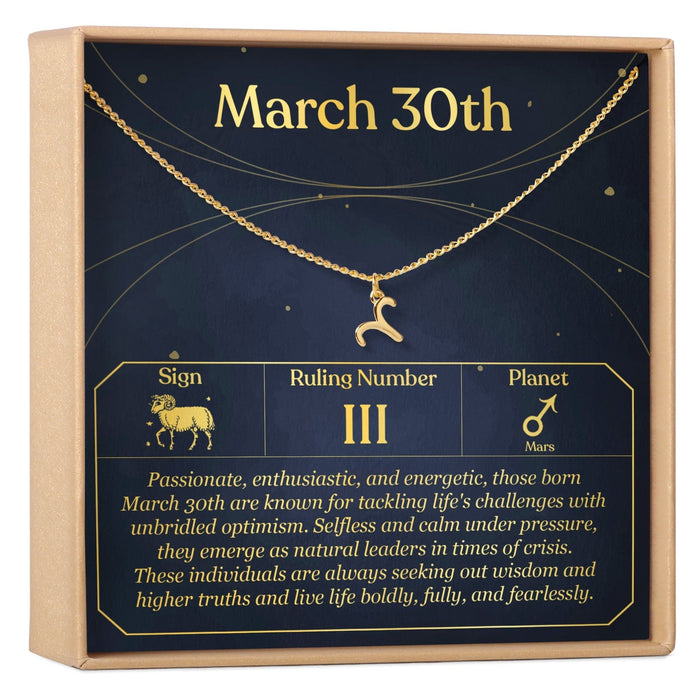 March 30th Aries Necklace
