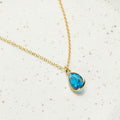 March Birthday Aquamarine Birthstone Necklace
