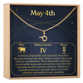 May 4th Taurus Necklace