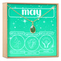 May Birthday Gemstone Necklace