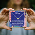 Mom Butterfly Pendant Necklace
