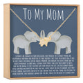 Mom Elephant Pendant Necklace