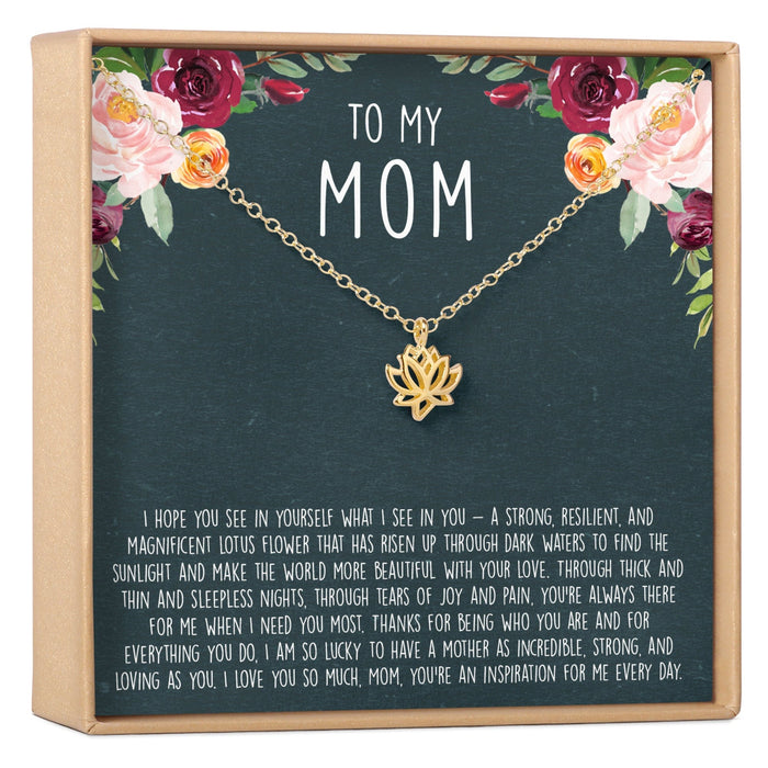Mom Lotus Necklace