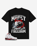 G West Money Equals Freedom Oversized T-Shirt Mens