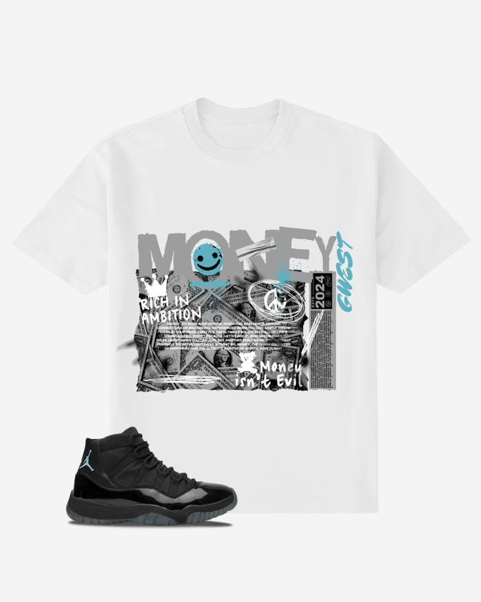 G West Money Isn't Evil Oversized T-Shirt Mens