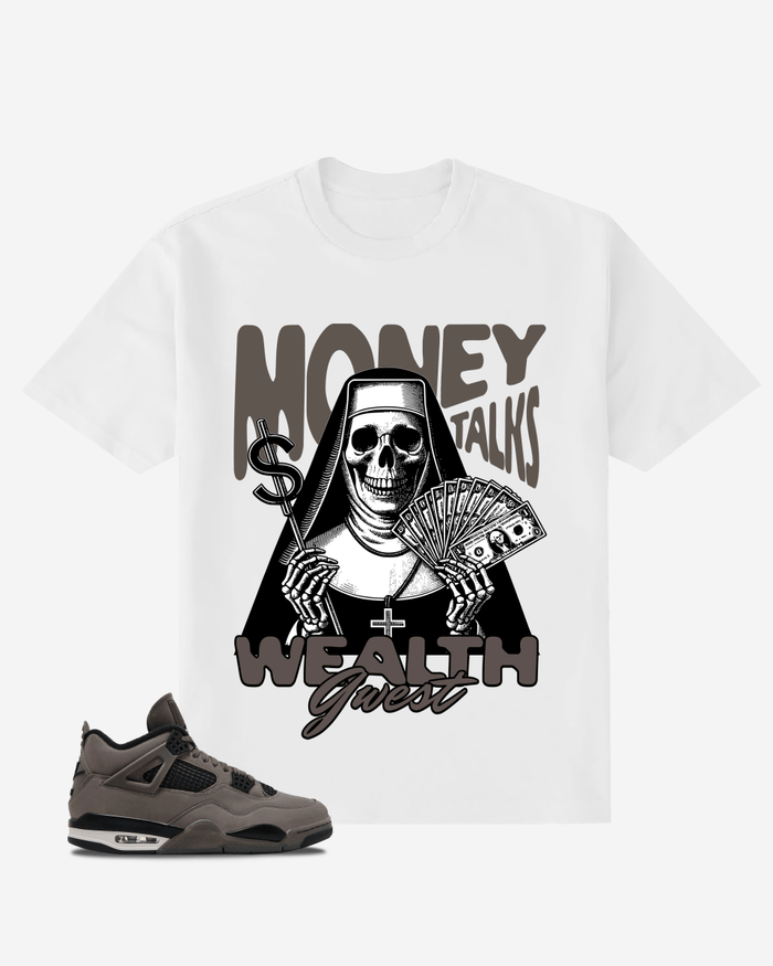 G West Money Talks Wealth Whisper Oversized T-Shirt Mens