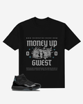 G West Money Up in Flames Oversized  T-Shirt Mens