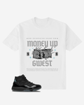 G West Money Up in Flames Oversized  T-Shirt Mens
