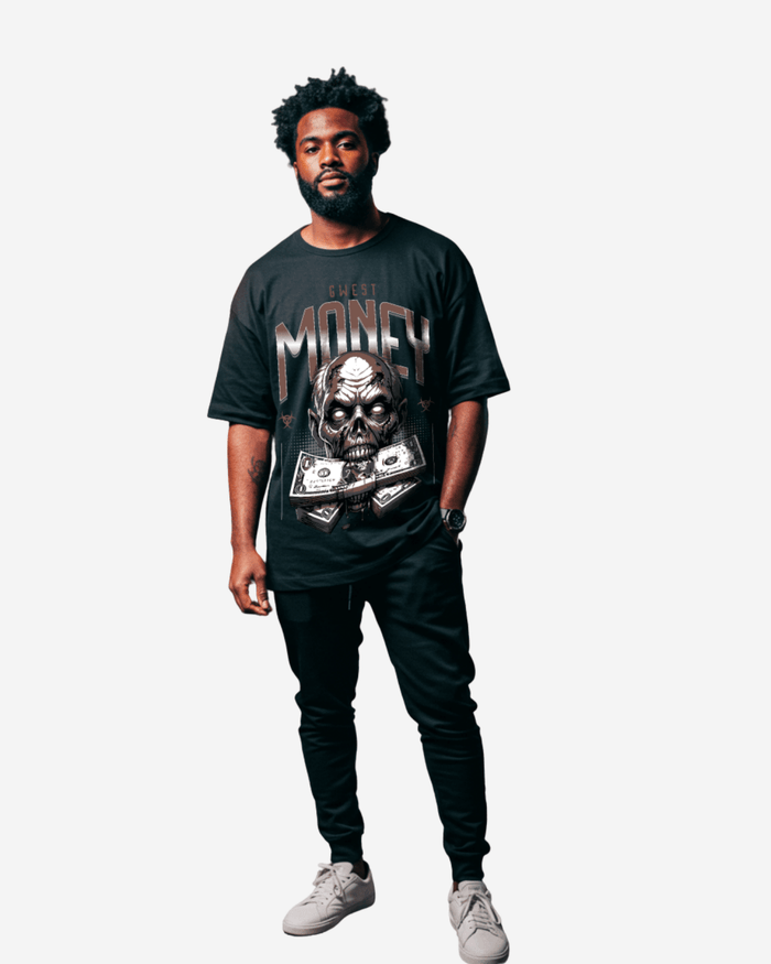 G West Money Zombie Oversized T-Shirt Mens