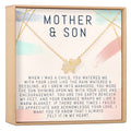 Mother and Son Elephant Pendant Necklace