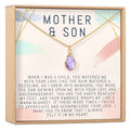 Mother and Son Gemstone Necklace