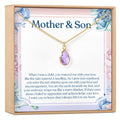 Mother and Son Gemstone Necklace