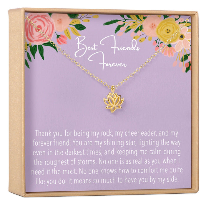 Mother and Son Lotus Necklace