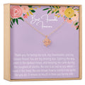 Mother and Son Lotus Necklace