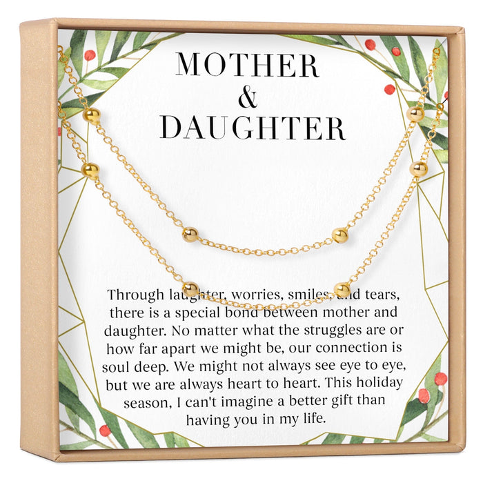 Mother & Daughter Christmas Dot  Bracelet Set