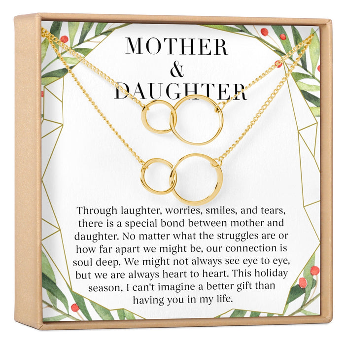 Mother & Daughter Christmas Necklace, Multiple Styles