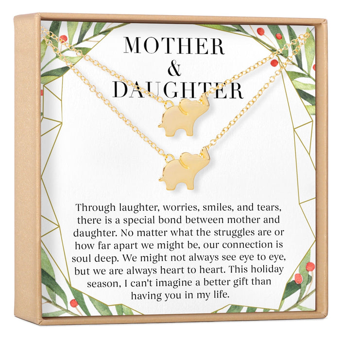 Mother & Daughter Christmas Necklace, Multiple Styles