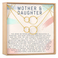 Mother & Daughter Double Circles Necklace Set