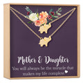 Mother & Daughter Elephant Necklace Set