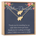Mother & Daughter Elephant Necklace Set