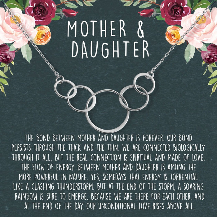 Mother & Daughter Five Circles Necklace