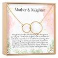 Mother & Daughter Interlocking Circles Necklace