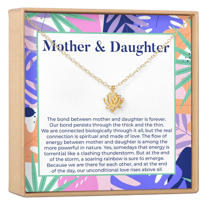 Mother & Daughter Lotus Necklace