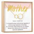 Mother Double Circles Necklace