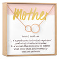 Mother Double Circles Necklace