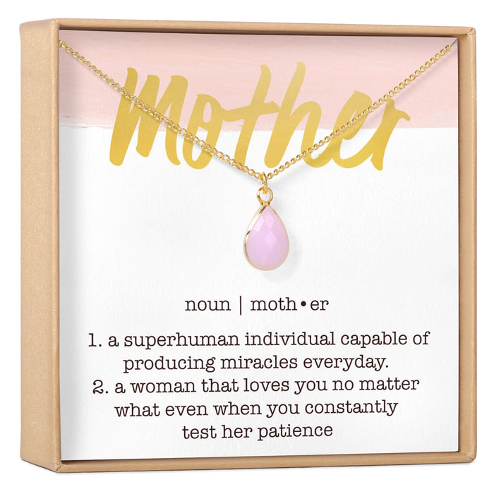 Mother Gemstone Necklace