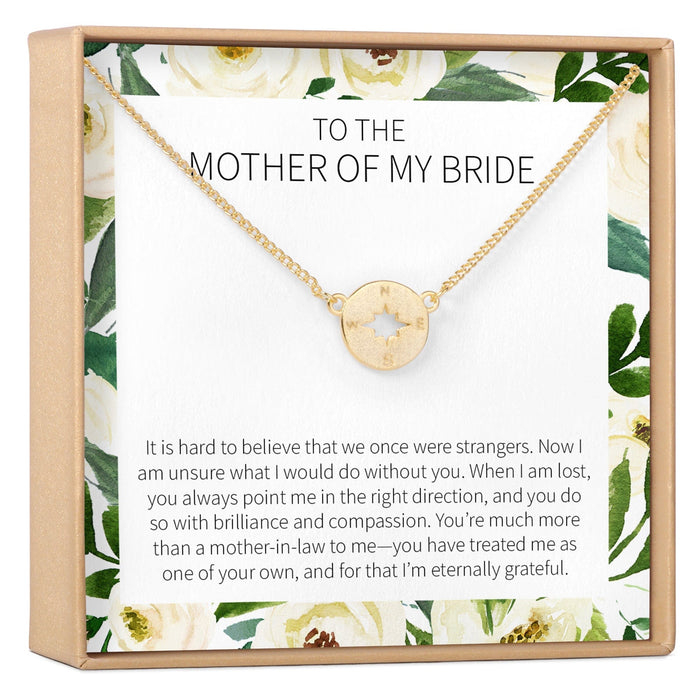 Mother of the Bride Compass Necklace