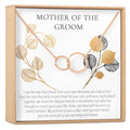 Mother of the Groom Double Circles Necklace