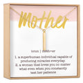 Mother Vertical Bar  Necklace