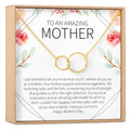 Mother's Day Gift From Husband Double Circles Necklace