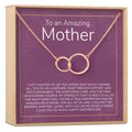 Mother's Day Gift From Husband Double Circles Necklace